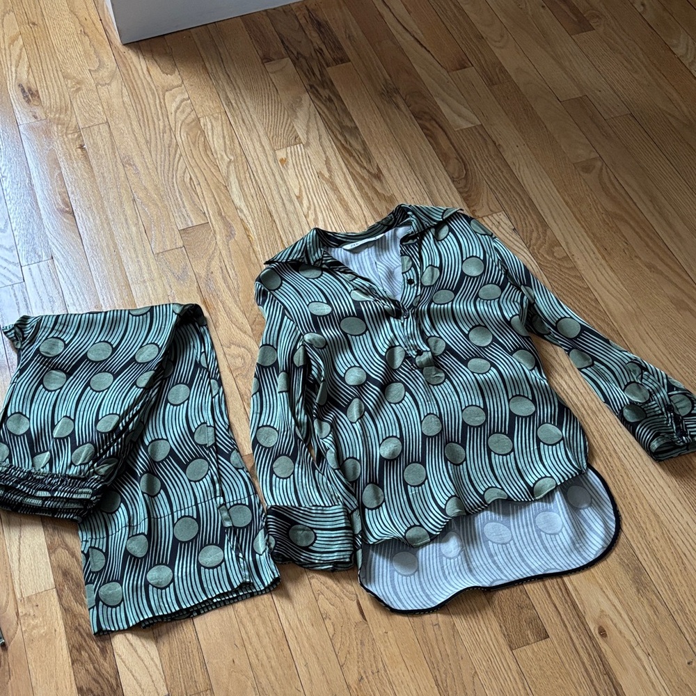 Zara blouse and pants set